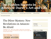 Tablet Screenshot of albrechtdurerblog.com